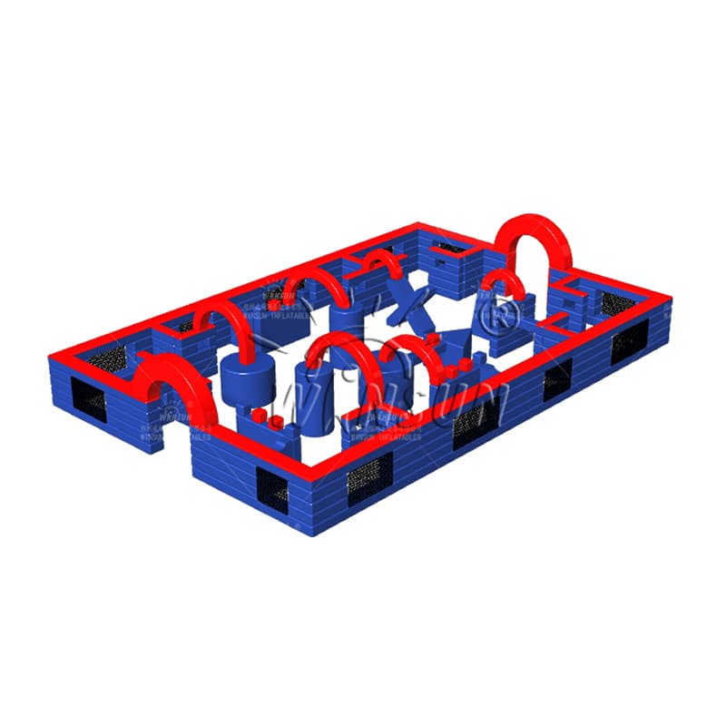 Customizable Inflatable Paintball Arena New Design